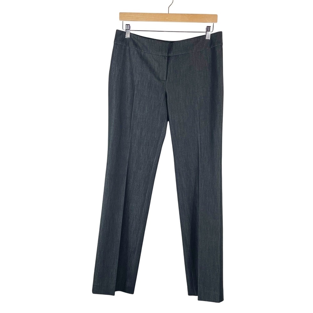 Nine West Women's Black Dark Gray Trousers Career Pant Size 6 "The Trouser"